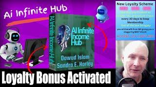 AI Infinite Income Hub Review plus loyalty scheme activated for affiliate marketing