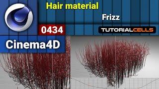 0434. hair material ( hair Frizz ) in cinema 4d