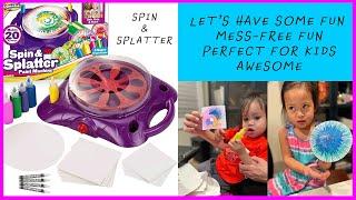 SPIN & SPLATTER PAINT MACHINE | LET'S HAVE FUN | MESS FREE | Fun PERFECT FOR KIDS | AWESOME