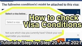 List of conditions for an Australian Visas might be attached to your Visa