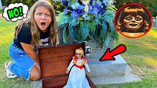 Annabelle ESCAPES and FOLLOWS ME TO THE GRAVEYARD! ANNABELLE CREEPY DOLL Is BAck!