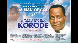 General Leader, Snr. Sp. Apos. Pro. (Dr) Sunday Funsho Korode