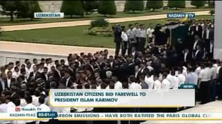 Uzbekistan citizens bid farewell to President Islam Karimov - Kazakh TV