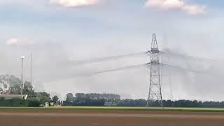 High Voltage Transmission Line Overload and Smoking in the Netherlands