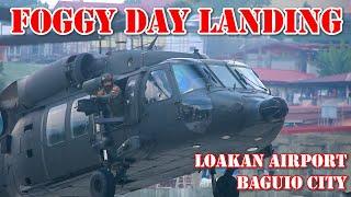 PHILIPPINE AIR FORCE S-70i BLACKHAWK FOGGY DAY LANDING