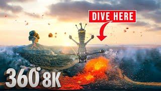 Iceland Volcano Eruption in 8K 360° VR | Meta Quest 3