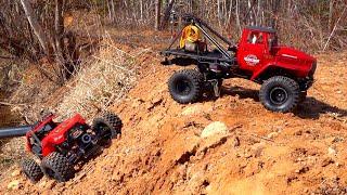 TRiPLE THREAT - Offroad Vehicle Recoveries - "DUAL-cifer" Tow Truck | RC ADVENTURES