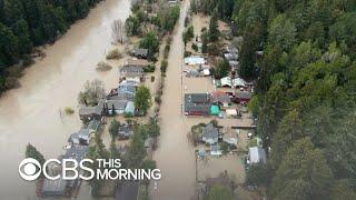 Floodwaters cut off entire towns in Northern California