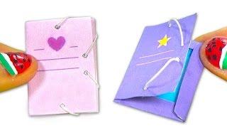 Miniature DIY folder tutorial - School supplies DIY - YolandaMeow