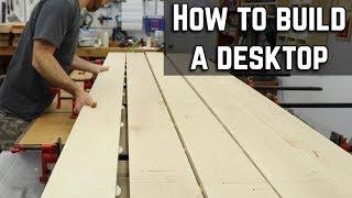 How to build and finish a desk top / DIY Table top