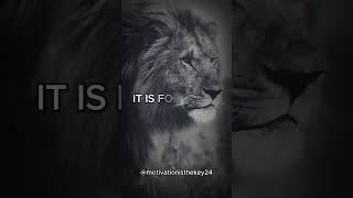 Fear is not good for success #shorts #success #motivation #lion #roar #fear #fearisnotanoption