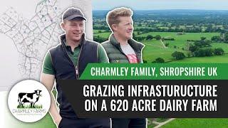 Grazing Infrastructure on a 620 Acre Dairy Farm, Charmley Family, Shropshire UK