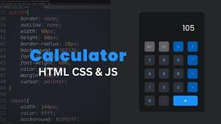 How to build a Calculator Using HTML CSS & JavaScript