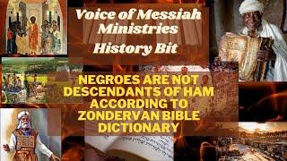 History Bit: "Negroes Are Not Descendants of Ham according to Zondervan Bible Dictionary"