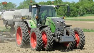 FENDT 724 Tractor Planting Corn