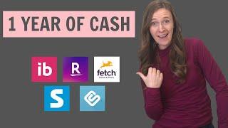 How Much I Make with CASH BACK APPS // 1 Year of Cash Back Apps