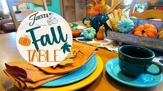 Fall Tablescape | Fiestaware | Fall Table