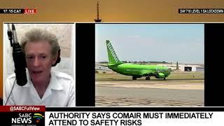 Comair safety issues | Comair unable to say when it will start flying again: Desmond Latham