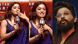 Rashmika Mandanna Cute Speech @ Pushpa 2 Pre Release Event | Allu Arjun | Sukumar | Daily Culture