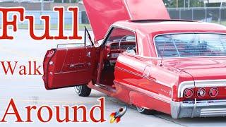 Red Rocket 64  full walk around 1964 impala lowrider