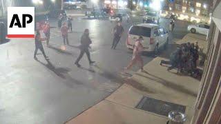 Ferguson police release video showing protester knocking officer to sidewalk