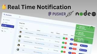 Real-Time Notifications in Node.js with Pusher | Complete Tutorial