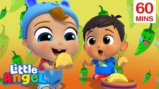 New Flavors Song (Tasting Hispanic Foods) + More Sharing Little Angel Kids Songs & Nursery Rhymes