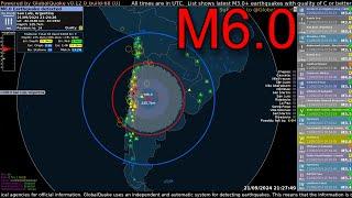 Magnitude 6.0 Earthquake Hits Argentina  - September 21st, 2024