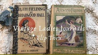 Vintage Ladies Journals Flip Thru