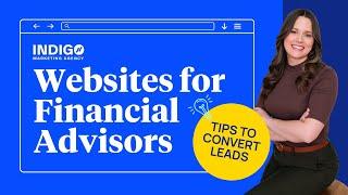 Websites for Financial Advisors Webinar Invite -- Indigo Marketing Agency