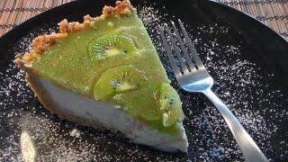 Creamy Kiwi Cheese Cake - No Bake