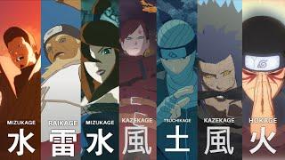 All Kages Ultimate & Team Ultimate Jutsu's (4k 60fps) Naruto Shippuden Ultimate Ninja Storm 4