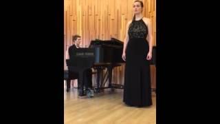 Bailey Dean 2016 vocal grad recital German