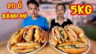 2 Đối Thủ Nặng Kí Đua Nhau Ăn 20 Ổ Bánh Mì 5kg Nhận Thưởng 2,5Triệu Đồng