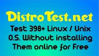 DistroTest : Test Linux / Unix Operating System Online without installing them for Free