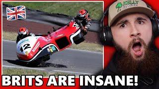 American Reacts to Isle of Man TT Sidecar Racing for the First Time!! *UNBELIEVABLE*