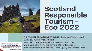 Scotland Responsible Tourism: Eco 2022 - Scottish North American Community Conference 2021