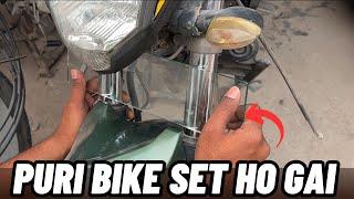 Fix Your Motorcycle’s Front Suspension Easily with a Glass Tool! | Arv Brothers |