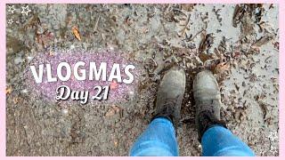  Slow day, muddy walk,  answering your questions again :) | Vlogmas Day 21