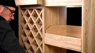 Made in Style: 120-piece Wine Cabinet Design (not counting the dowels)