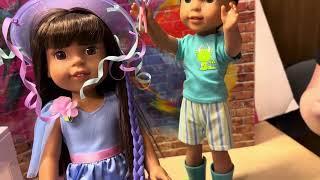 Opening My American Girl Wellie Wishers Seashell Salon And Dolls! #agyoutubers #agcommunity #