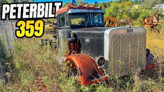 Rescuing A Peterbilt 359 From Its Grave - Logging Junk Yard Tour…