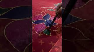 How i apply gutta on fabric #diy #fabricpaint #fabriccrafts #fabricpainting