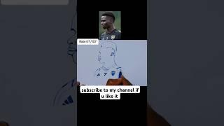 |How to draw Bukayo Saka | #bukayosaka #arsenalfc #arsenal #englishpremierleague #shortsviral #fans