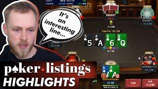 Matt Staples is amused by opponent's play! Online Poker Highlights!