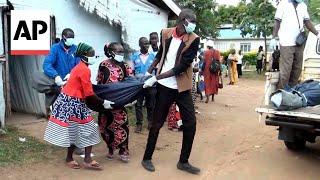 14 killed after lightning hits church in remote refugee camp in Uganda