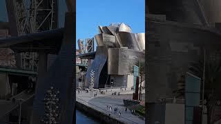 Guggenheim Museum from the bridge in Bilbao, Basque country in Spain