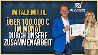 Erfahrungen mit Jil Langwost - Über 100.000 Euro im Monat durch die Zusammenarbeit 