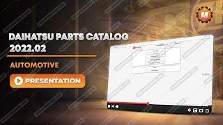 Testing New DAIHATSU PARTS CATALOG 2022.02