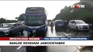 Banjir Jabodetabek Akibatkan Tol Kebon Jeruk Macet Parah